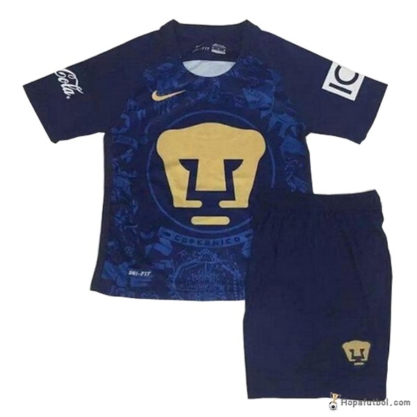 Camiseta Club Universidad Nacional Replica Segunda Ropa Niños 2016/17 Azul